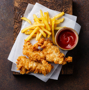 1pc Chicken and Chips