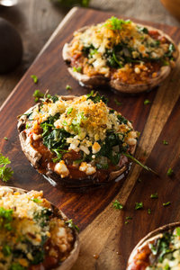 Garlic Mushrooms with Cheese